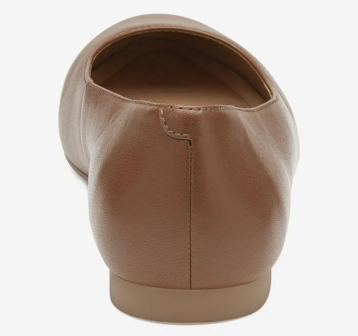 Women Johnston and Murphy Mules and Loafers Delanie Ballet Cognac Glove Leather