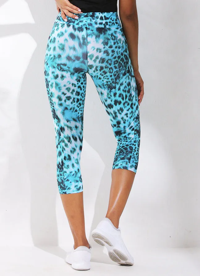 Women JoJo Capri 20 Wildblue Dona Jo Leggings and Capris
