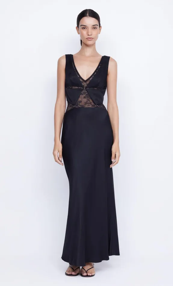 Women JULIETTE V NECK MAXI DRESS 8211 BLACK Bec Bridge Prom Dresses
