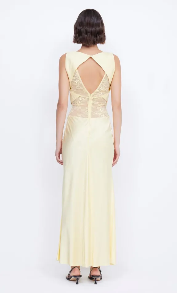 Women JULIETTE V NECK MAXI DRESS 8211 BUTTER YELLOW Bec Bridge Maxi Dresses