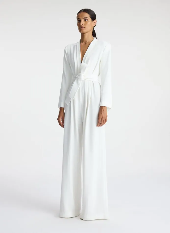 Women Jumpsuits ALC Kieran II WideLeg Jumpsuit White