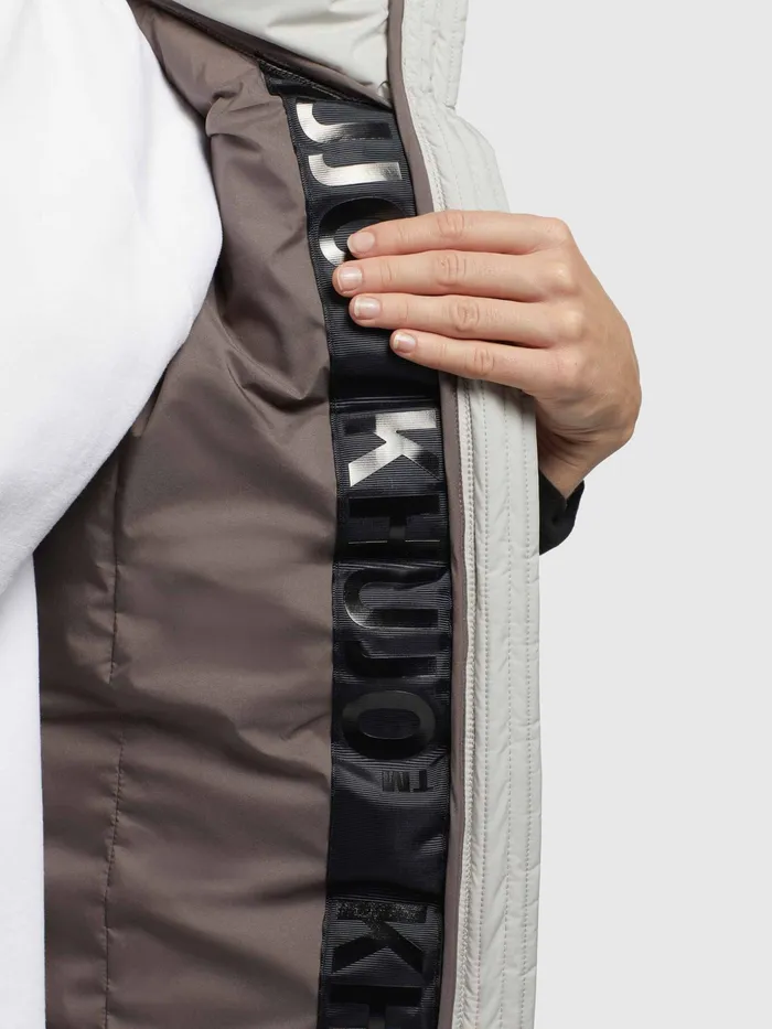 Women KHUJO Jacke ADEVA MATT Hellgrau Hellgrau Quilted Jackets