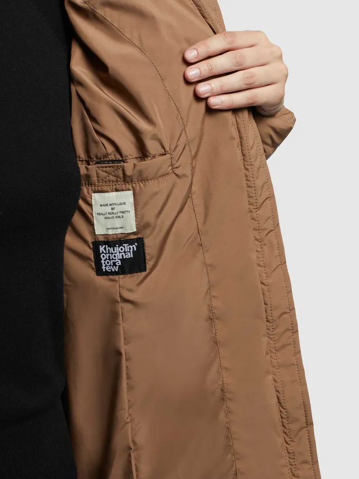 Women KHUJO Jacke TWEETY PRIME7 LIGHT Hellbraun Hellbraun Puffer Jackets