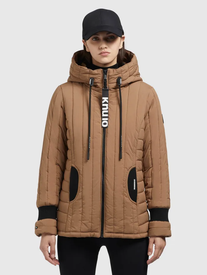 Women KHUJO Jacke TWEETY PRIME7 LIGHT Hellbraun Hellbraun Puffer Jackets