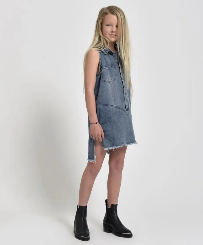 WomenKids KIDS MINI BRAXTON DRESS 0 One Teaspoon Denim Dresses WomenKids KIDS MINI BRAXTON DRESS 0 One Teaspoon Denim Dresses
