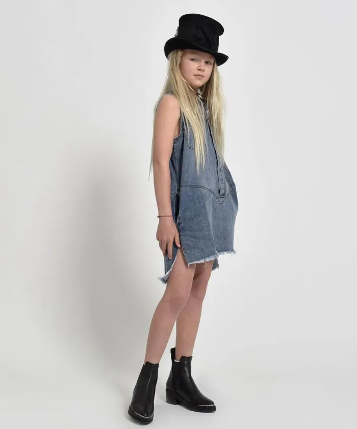 WomenKids KIDS MINI BRAXTON DRESS 0 One Teaspoon Denim Dresses WomenKids KIDS MINI BRAXTON DRESS 0 One Teaspoon Denim Dresses