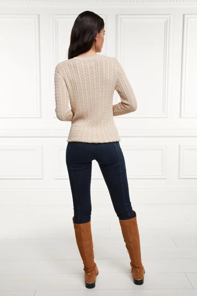 Women Knitwear Holland Cooper Seattle VNeck Knit Oatmeal Women Knitwear Holland Cooper Seattle VNeck Knit Oatmeal
