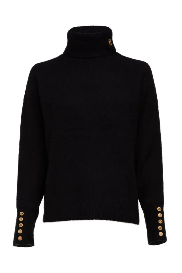 Women Knitwear Holland Cooper Tori Knit Black Women Knitwear Holland Cooper Tori Knit Black