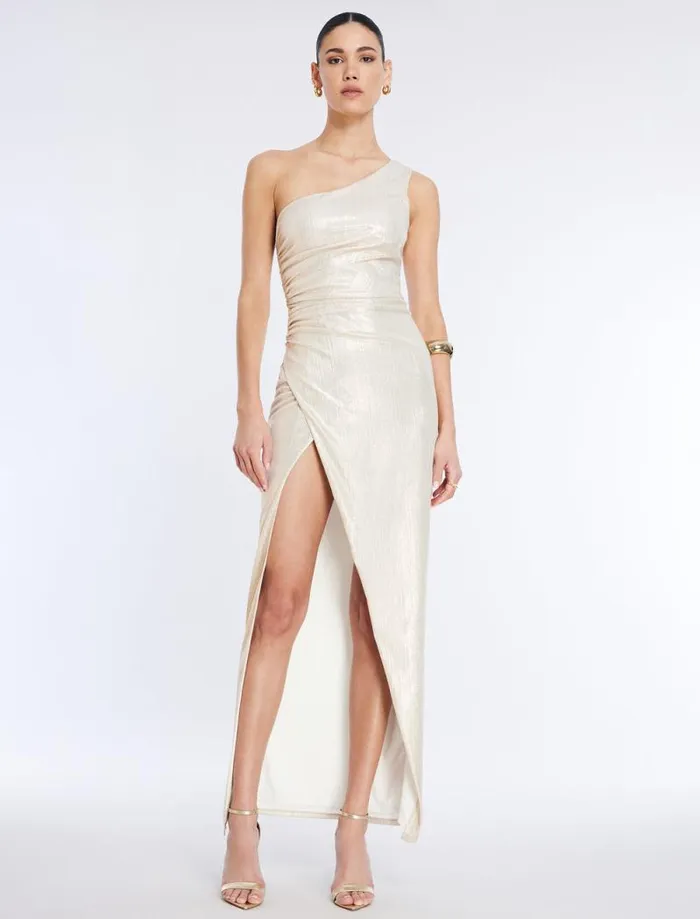 Women Leoni One Shoulder Dress Gardenia BCBG Dresses
