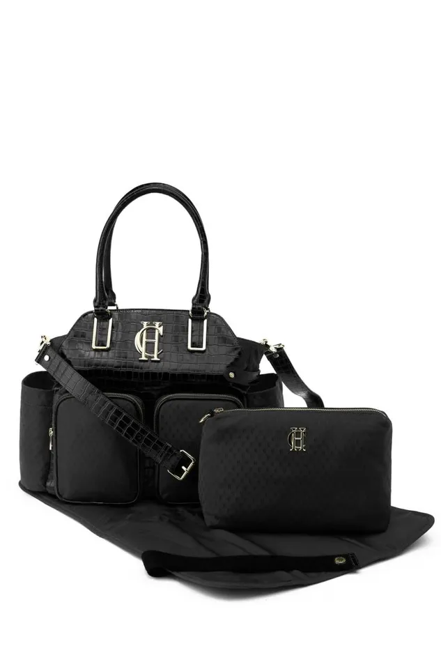 WomenLittle Bags Holland Cooper Thames Changing Bag Black Monogram