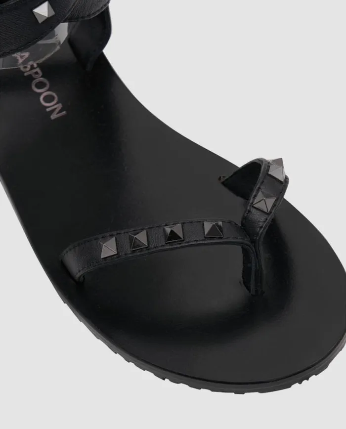 Women LIZA STUDDED WRAP AROUND SANDAL One Teaspoon Footwear Women LIZA STUDDED WRAP AROUND SANDAL One Teaspoon Footwear