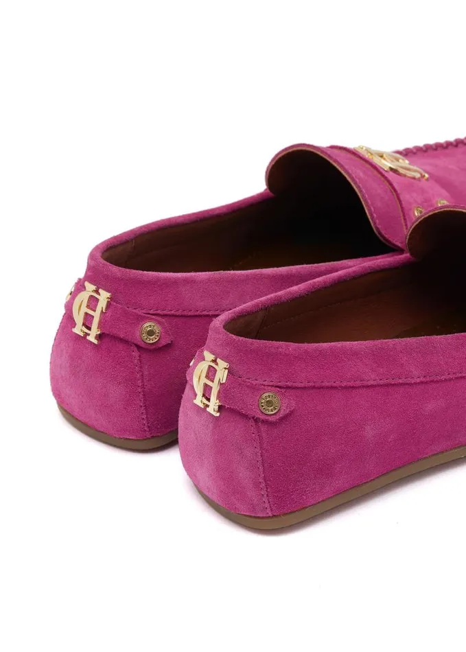 Women Loafers Holland Cooper The Driving Loafer Fuchsia Women Loafers Holland Cooper The Driving Loafer Fuchsia