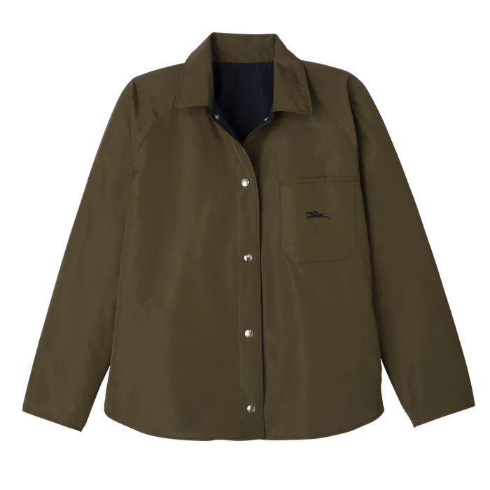 Women Longchamp Padded blouson NavyArtichoke Coats and Jackets