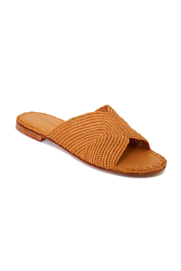 Women LoveShackFancy Swim Carrie Forbes Salon Sandals Cognac