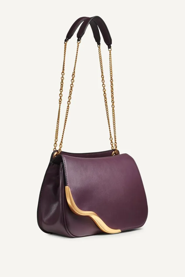 Women MALVERNE CROSSBODY Fig Donna Karan New York Crossbodies And Satchels Women MALVERNE CROSSBODY Fig Donna Karan New York Crossbodies And Satchels
