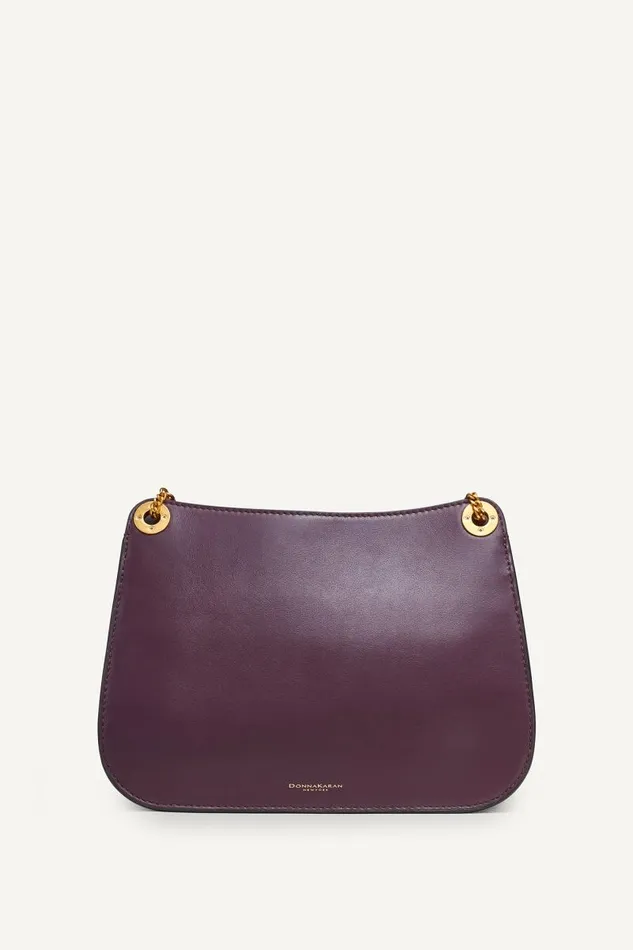 Women MALVERNE CROSSBODY Fig Donna Karan New York Crossbodies And Satchels Women MALVERNE CROSSBODY Fig Donna Karan New York Crossbodies And Satchels
