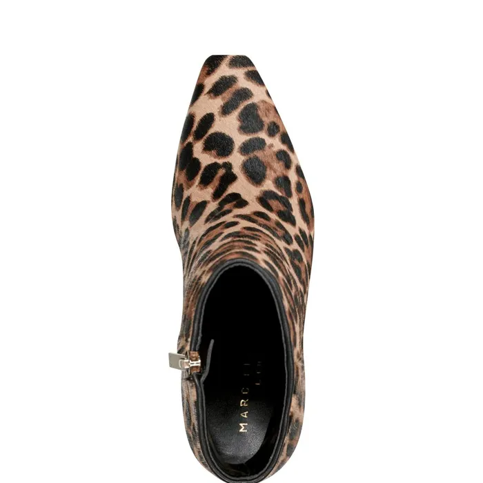 Women Marc Fisher Booties Yanaraly Heeled Bootie Leopard