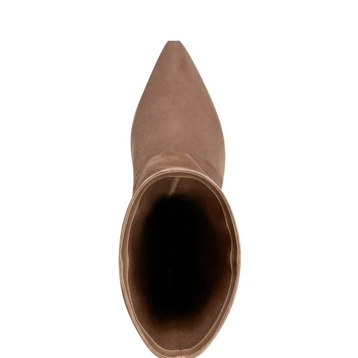 Women Marc Fisher Boots and Booties Narysa Dress Boot Natural Suede
