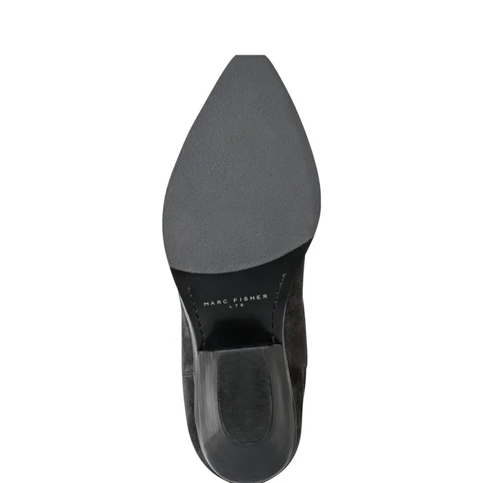 Women Marc Fisher Boots Ander Western Boot Dark Blue Suede