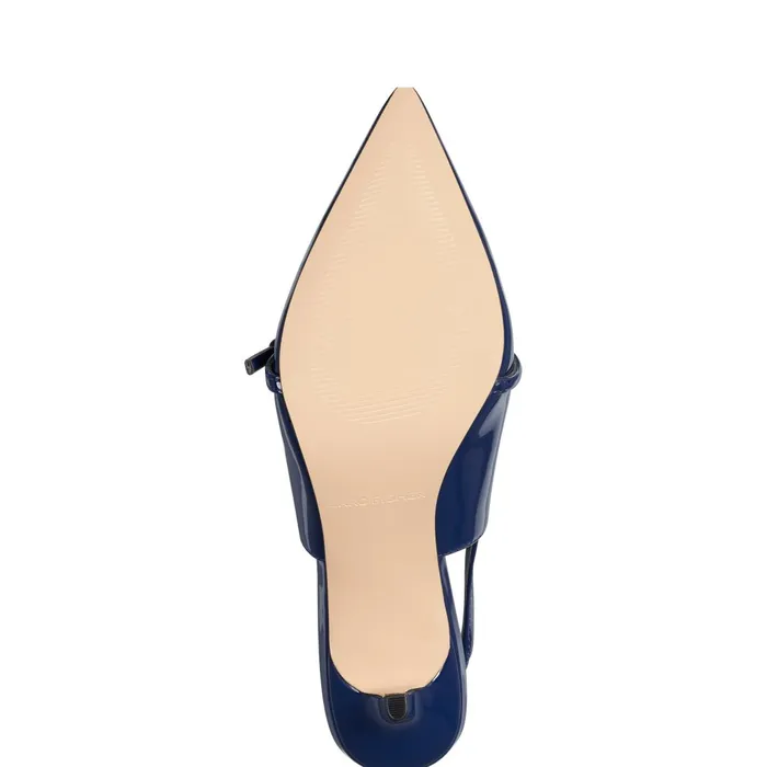 Women Marc Fisher Heels and Pumps Alorie Slingback Pump Navy Patent