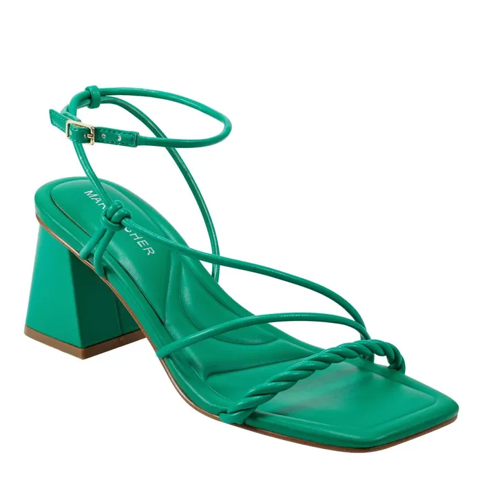 Women Marc Fisher Sandals Meggiane Block Heel Sandal Green