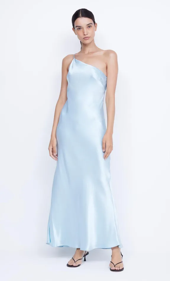 Women MARGAUX ASYM DRESS 8211 DOLPHIN BLUE Bec Bridge Maxi Dresses