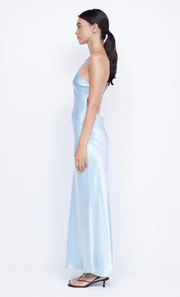 Women MARGAUX ASYM DRESS 8211 DOLPHIN BLUE Bec Bridge Maxi Dresses