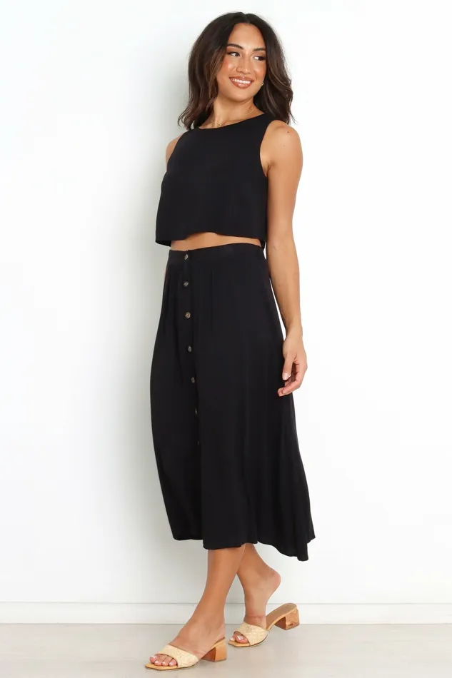Women Matching Sets Petal and Pup Ava Skirt Black