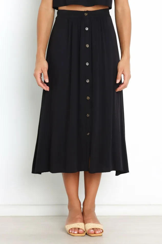 Women Matching Sets Petal and Pup Ava Skirt Black