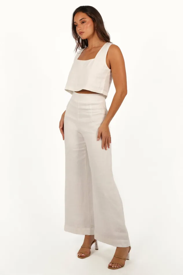 Women Matching Sets Petal and Pup Devlin Pant Cloud White
