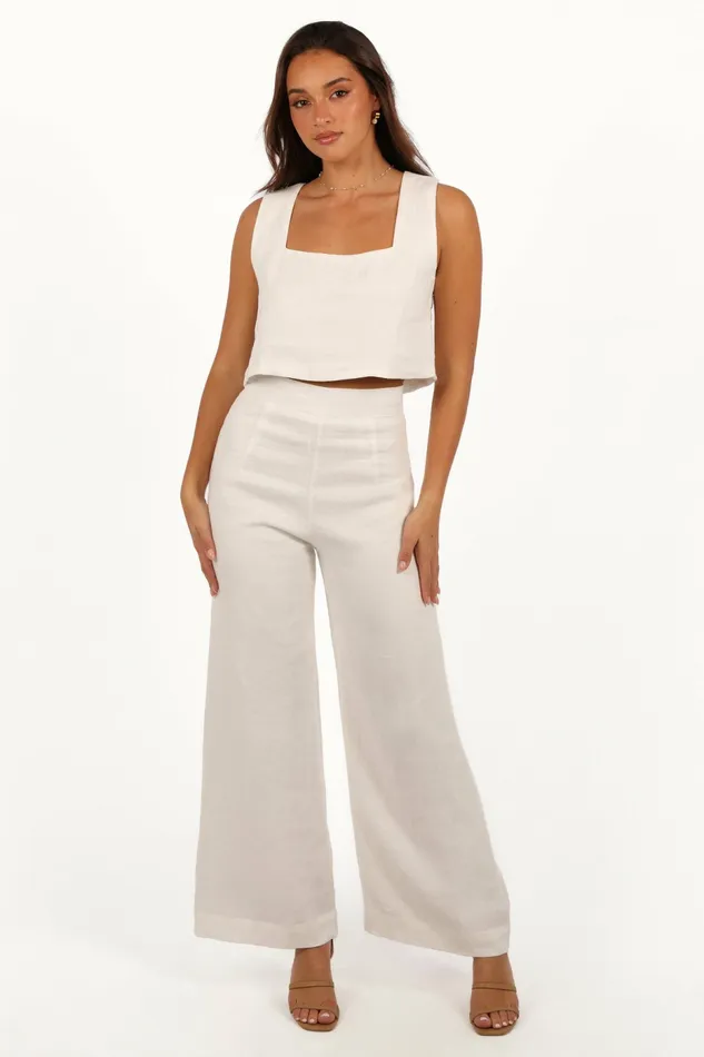 Women Matching Sets Petal and Pup Devlin Pant Cloud White