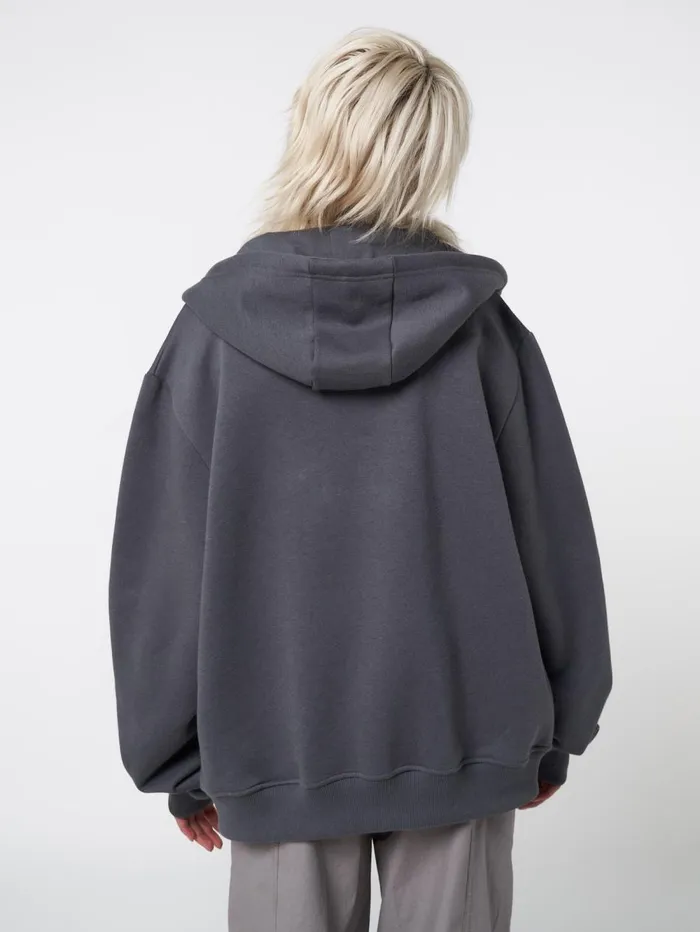 Women Minga London Jackets and Cardigans Billie Patch Prints Zip Up Hoodie