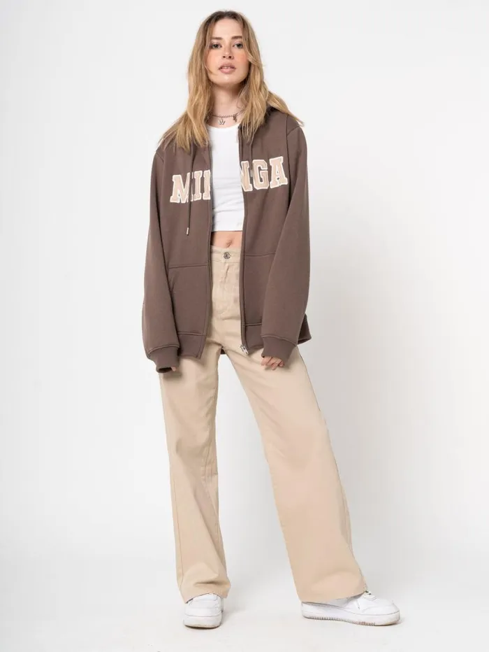 Women Minga London Jackets and Cardigans Minga Logo Zip Up Hoodie