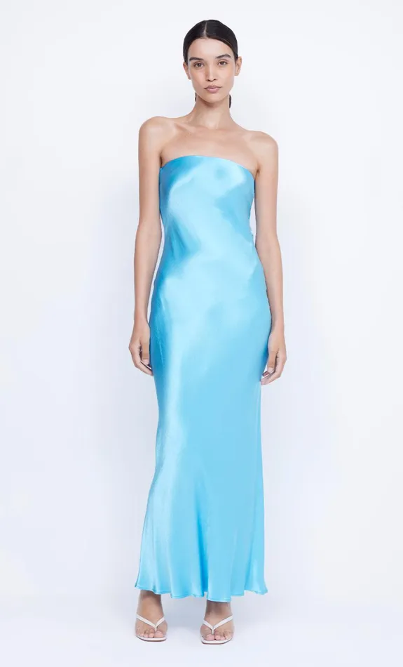 Women MOON DANCE STRAPLESS DRESS 8211 TOPAZ BLUE Bec Bridge Wedding Guest