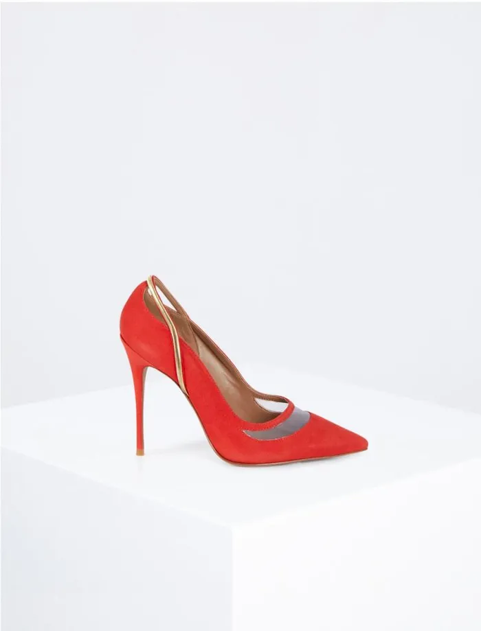 Women Norla Pump Heel Vermelho Suede BCBG Shoes Women Norla Pump Heel Vermelho Suede BCBG Shoes