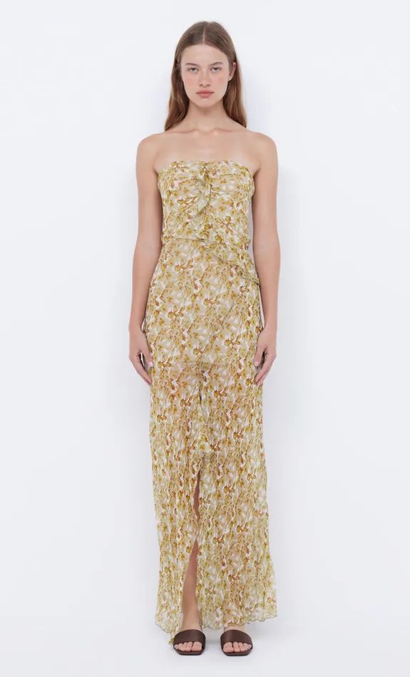 Women OPAL STRAPLESS MAXI DRESS 8211 GOLDEN BLURRED FLORAL Bec Bridge Maxi Dresses Women OPAL STRAPLESS MAXI DRESS 8211 GOLDEN BLURRED FLORAL Bec Bridge Maxi Dresses