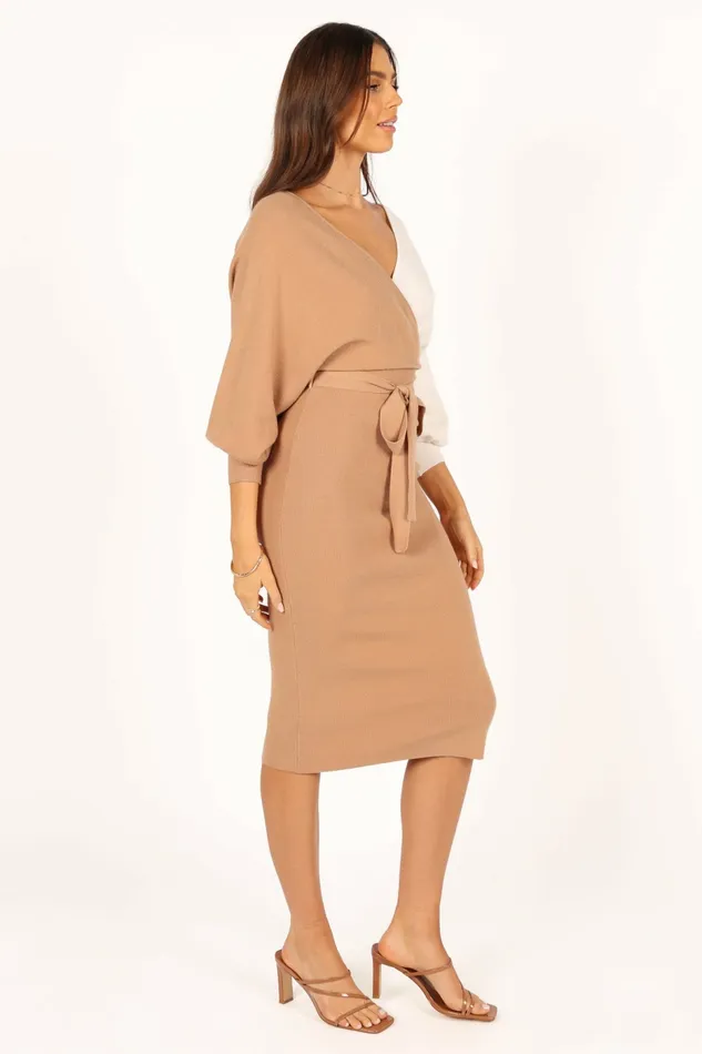 Women Petal and Pup Nate Dress BeigeWhite Fall Dresses