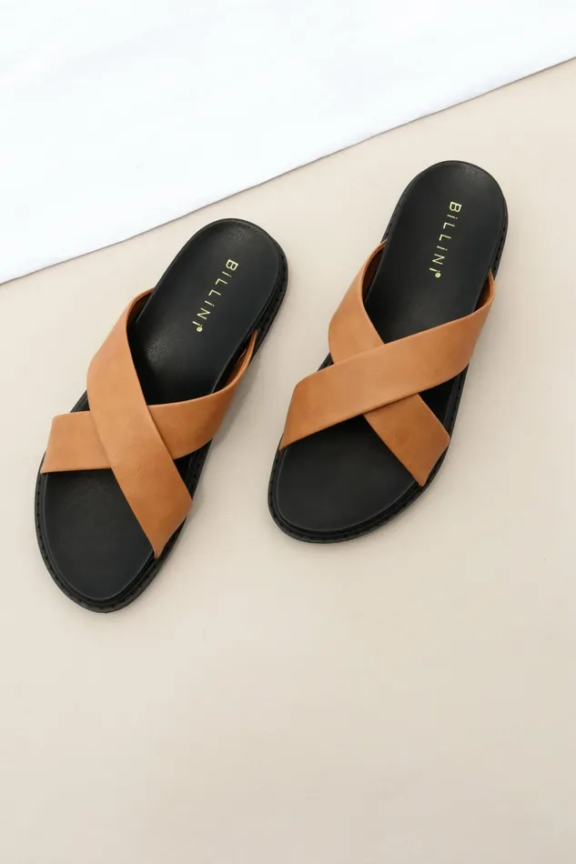 Women Petal and Pup Zada Slide Sugar Brown Sandals