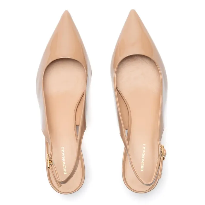 Women Pumps Bruno Magli Palerma Slingback Pump Biscuit Patent