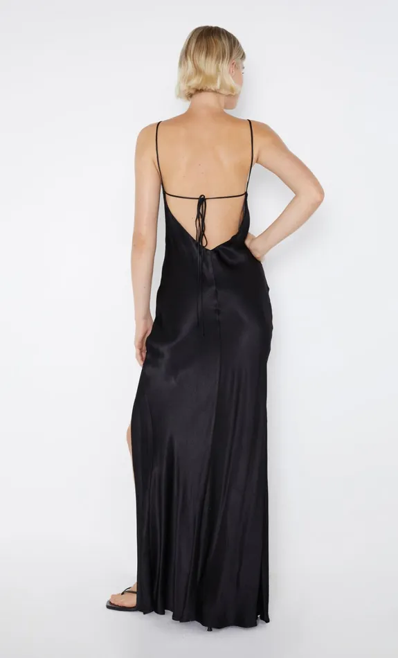 Women REN SPLIT MAXI DRESS 8211 BLACK Bec Bridge Wedding Guest