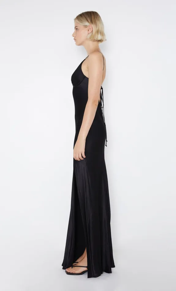Women REN SPLIT MAXI DRESS 8211 BLACK Bec Bridge Wedding Guest