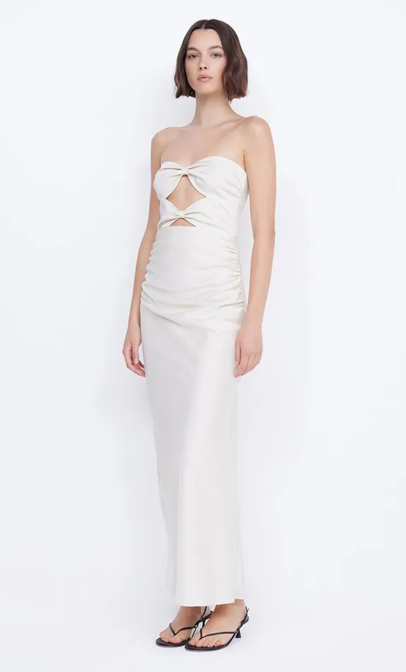 Women ROCHELLE TWIST STRAPLESS DRESS 8211 CREAM Bec Bridge Prom Dresses
