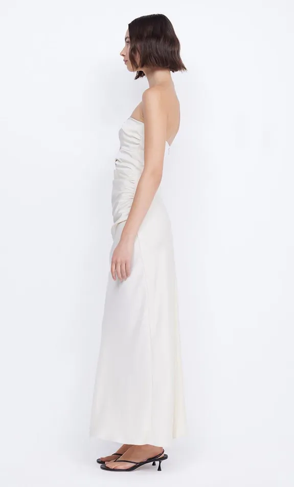 Women ROCHELLE TWIST STRAPLESS DRESS 8211 CREAM Bec Bridge Prom Dresses