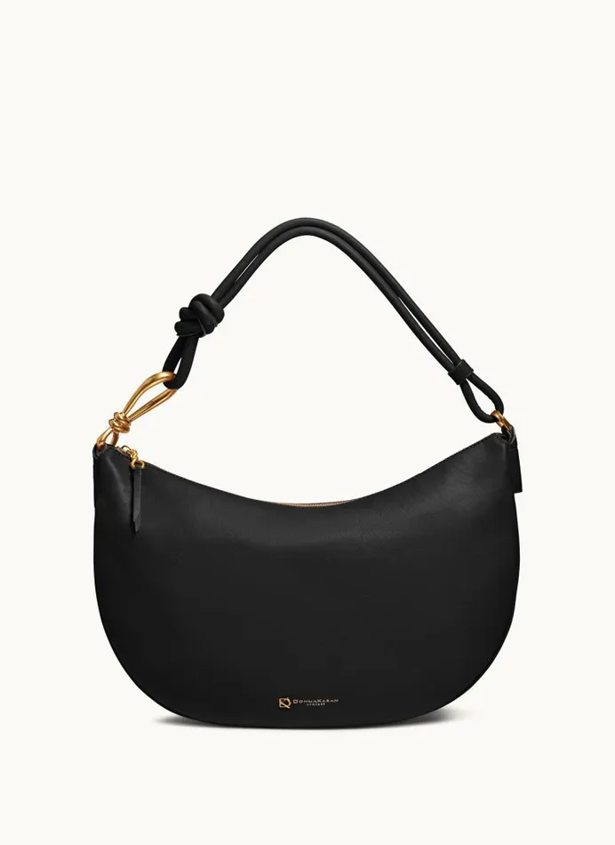 Women ROSLYN LARGE HOBO Blackgold Donna Karan New York Shoulder And Hobo Bags