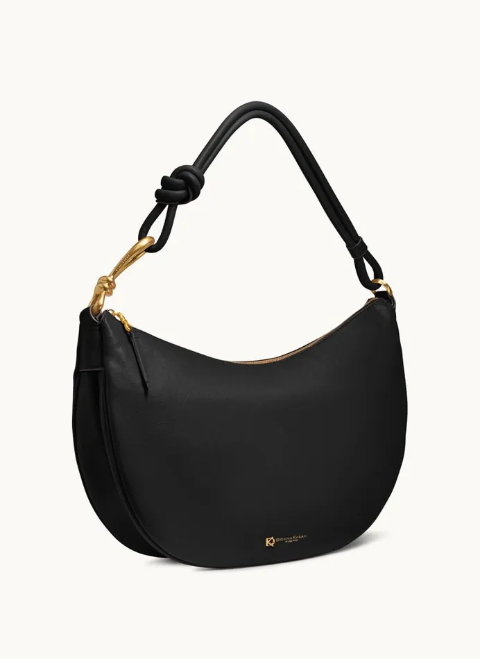 Women ROSLYN LARGE HOBO Blackgold Donna Karan New York Shoulder And Hobo Bags Women ROSLYN LARGE HOBO Blackgold Donna Karan New York Shoulder And Hobo Bags