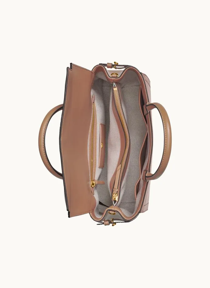 Women ROSLYN SATCHEL Fawn Donna Karan New York Crossbodies And Satchels Women ROSLYN SATCHEL Fawn Donna Karan New York Crossbodies And Satchels