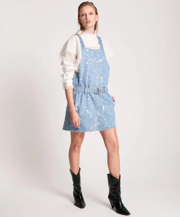 Women ROYAL SALT DENIM PINI DRESS One Teaspoon Midi and Maxi Dresses Women ROYAL SALT DENIM PINI DRESS One Teaspoon Midi and Maxi Dresses