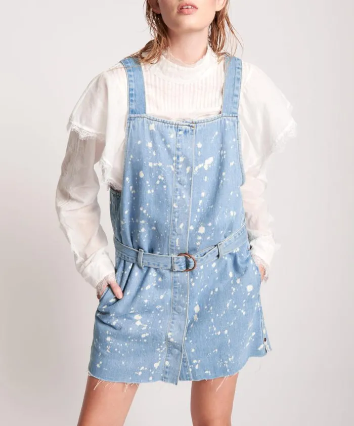 Women ROYAL SALT DENIM PINI DRESS One Teaspoon Midi and Maxi Dresses Women ROYAL SALT DENIM PINI DRESS One Teaspoon Midi and Maxi Dresses