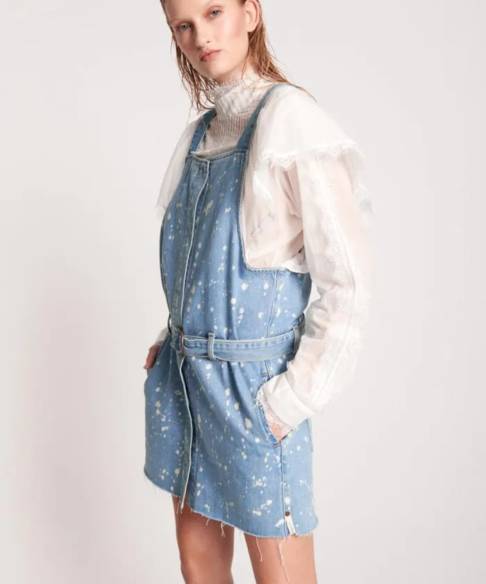 Women ROYAL SALT DENIM PINI DRESS One Teaspoon Midi and Maxi Dresses Women ROYAL SALT DENIM PINI DRESS One Teaspoon Midi and Maxi Dresses