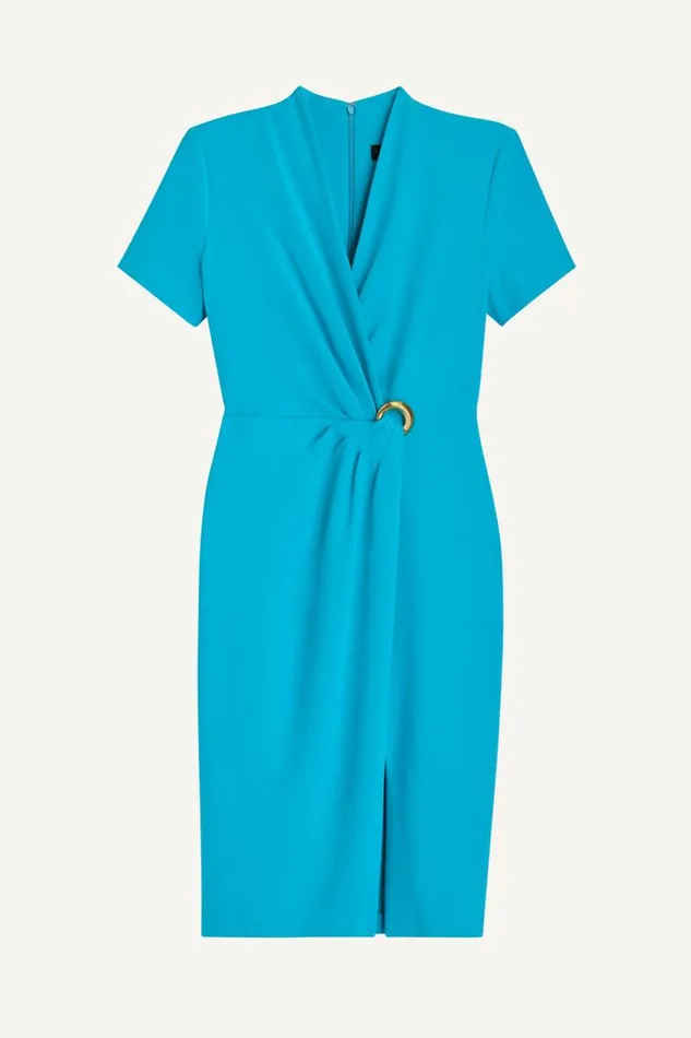 Women RUCHED DRESS WITH HARDWARE Tide Donna Karan New York Dresses And Jumpsuits Women RUCHED DRESS WITH HARDWARE Tide Donna Karan New York Dresses And Jumpsuits